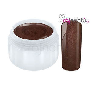 Ráj nehtů Barevný UV gel METALLIC - Chocolate 5ml
