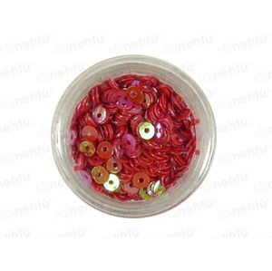 Zdobení na nehty, kolečka (dutá) CDčka - červená