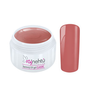 Ráj nehtů Barevný UV gel CLASSIC - Dusky Pink 5ml