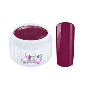 Ráj nehtů Barevný UV gel CLASSIC - Bordeaux Violet 5ml