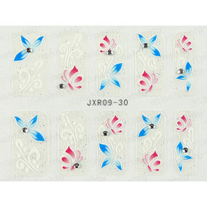 Samolepky na nehty 3D - serie JXR30