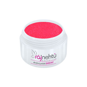 Ráj nehtů - Akrylový prášek NEON - Pink Red 5g