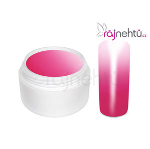 Ráj nehtů - Barevný UV gel THERMO - magenta/white - 5 ml