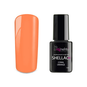 Ráj nehtů UV gel lak Shellac Me 12ml - Coral Orange