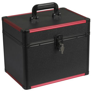 Kosmetický kufřík LUXURY - černá/červená