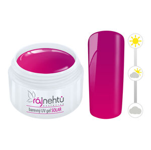 Ráj nehtů Barevný UV gel SOLAR 5 ml - Pink
