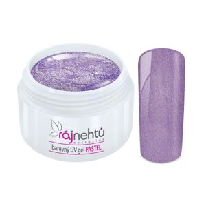 Ráj nehtů Barevný UV gel PASTEL GLIMMER - Purple 5ml