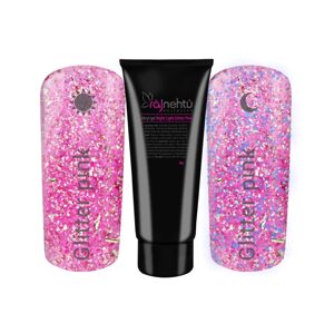Ráj nehtů Akryl-gel v tubě - Night Light Glitter Pink 30g