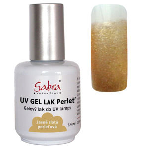 CEDRO  sole GABRA UV gel lak - Jasně zlatá perleť