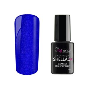 Ráj nehtů UV gel lak Shellac Me 12ml - Glimmer Midnight Blue