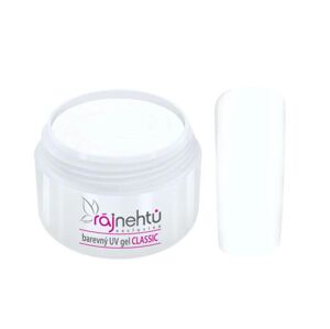 Ráj nehtů Barevný UV gel CLASSIC - White 5ml