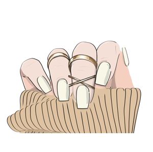 Quick Nails gelové nálepky - Angels Cream
