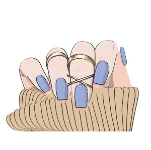 Quick Nails gelové nálepky - Lavender Luminary