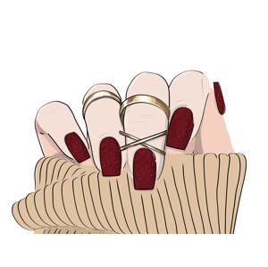 Quick Nails gelové nálepky - Ruby Radiance