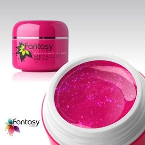 Ráj nehtů Fantasy line Barevný UV gel Fantasy Metallic 5g - Pink Pop