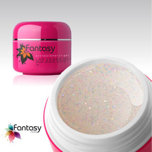 Ráj nehtů Fantasy line Barevný UV gel Fantasy Glitter 5g - Grand White