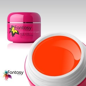 Ráj nehtů Fantasy line Barevný UV gel Fantasy Neon 5g - Dark Orange