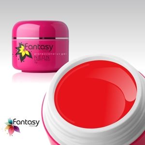 Ráj nehtů Fantasy line Barevný UV gel Fantasy Neon 5g - Light Red