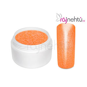 Ráj nehtů Barevný UV gel GLIMMER - Neon Orange - 5ml