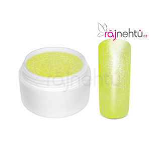 Ráj nehtů Barevný UV gel GLIMMER - Neon Yellow - 5ml