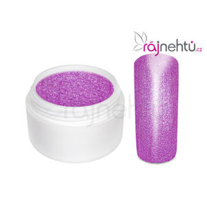 Ráj nehtů Barevný UV gel GLIMMER - Neon Purple - 5ml