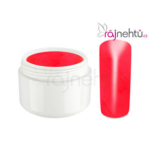 Ráj nehtů Barevný UV gel NEON - Red - Červený 5ml