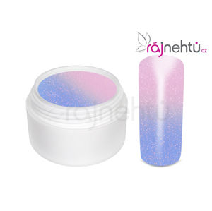 Ráj nehtů - Barevný UV gel THERMO - violet/pink glimmer - 5 ml
