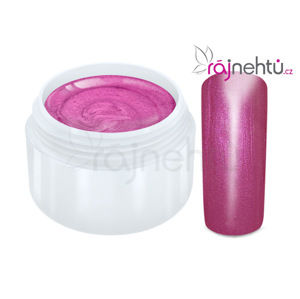 Ráj nehtů Barevný UV gel METALLIC - Rose 5ml