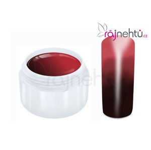 Ráj nehtů - Barevný UV gel THERMO - brown/red - 5 ml