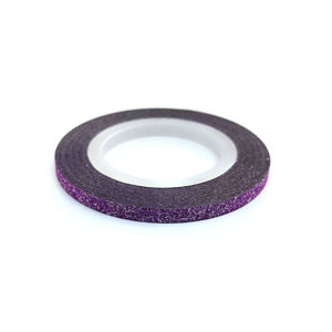 Zdobící páska 3mm - glitter fialová
