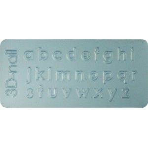 3D Šablona - Lowercase letter